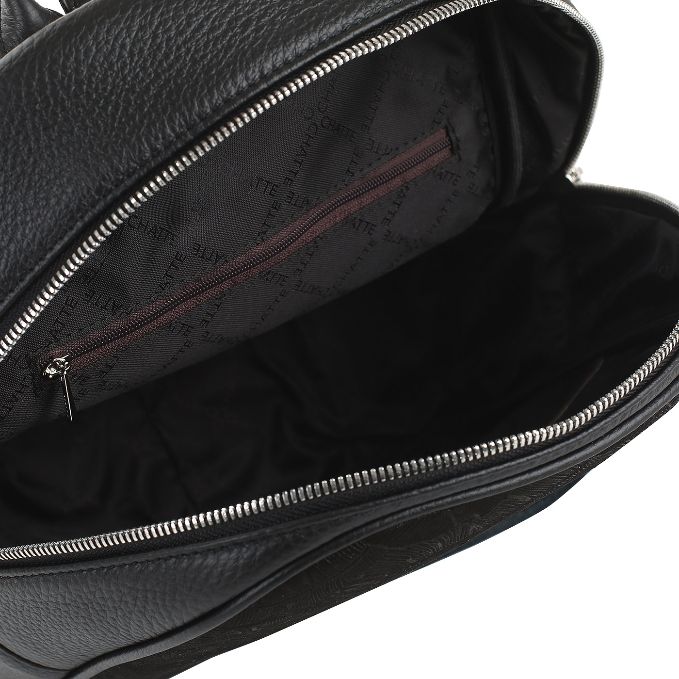 Черный рюкзак с тиснением Chatte 