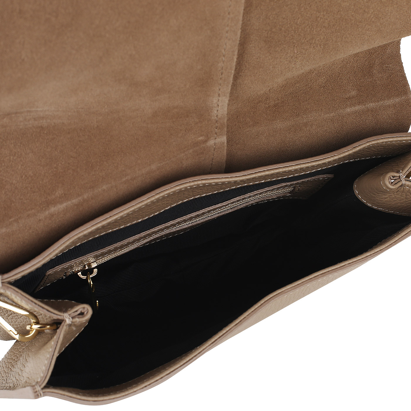 Кожаная сумка через плечо Marina Volpe Cortina