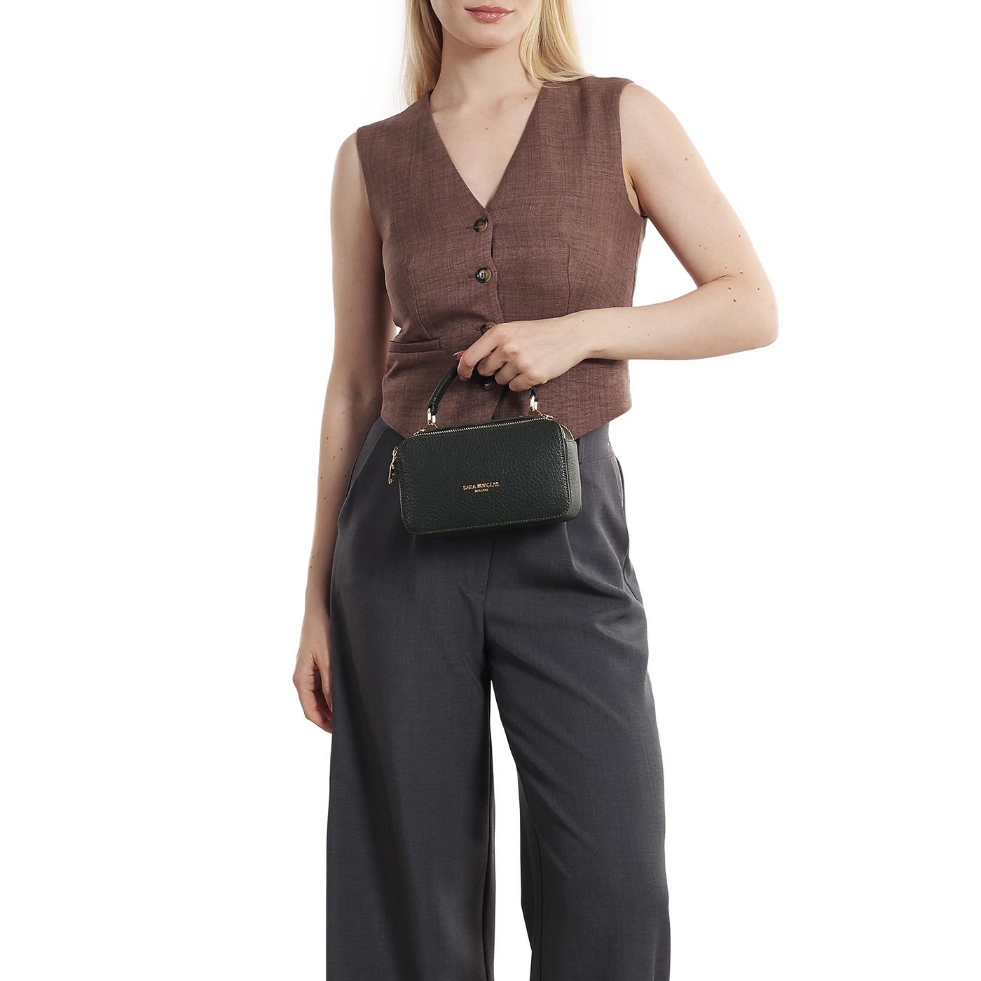 Кожаная сумка Sara Burglar Arianna Safari