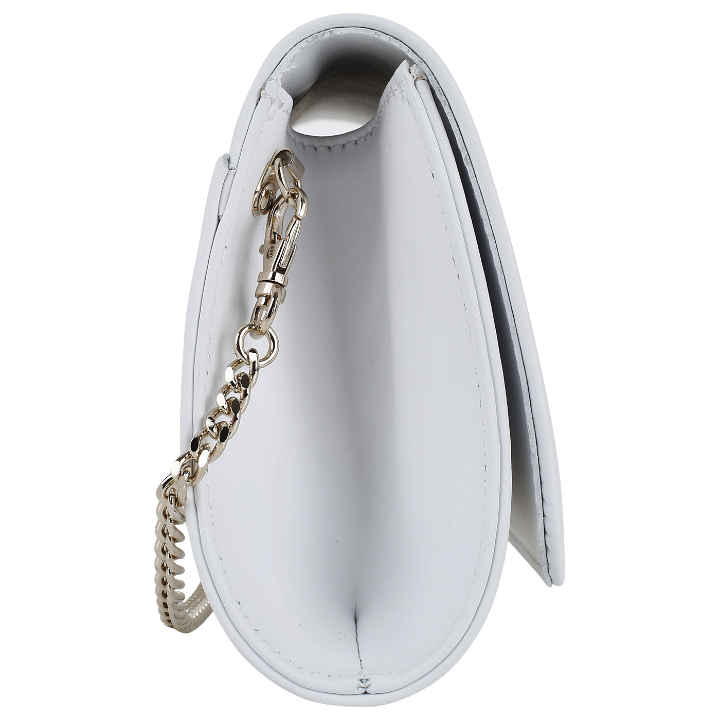 Клатч из гладкой кожи Marina Creazioni 