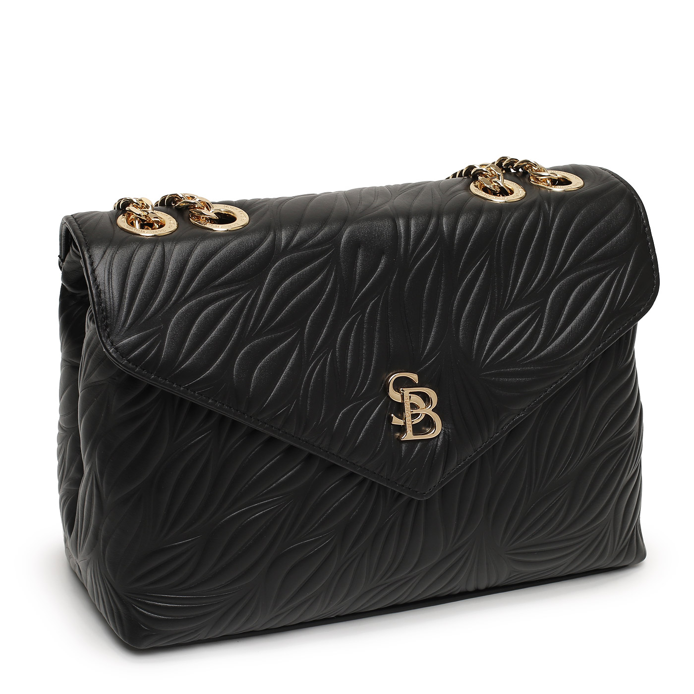 Кожаная сумка с цепочкой Sara Burglar Kate Leaf