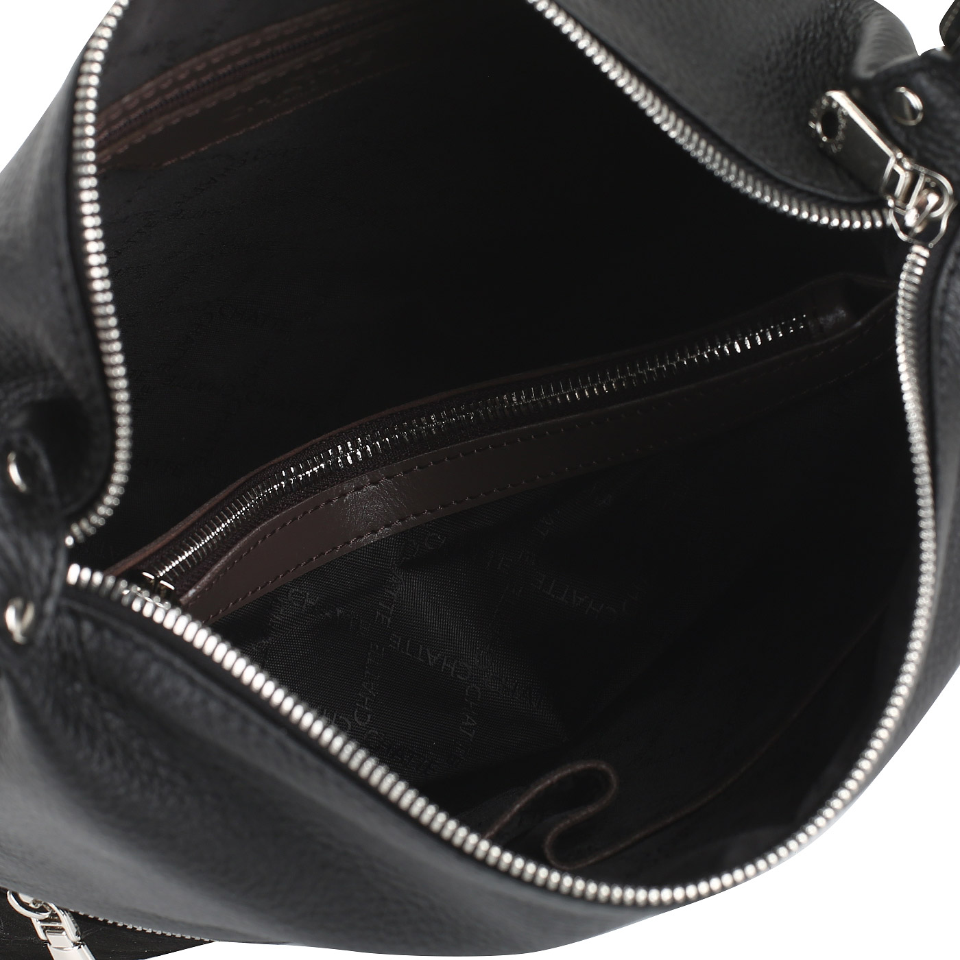 Сумка-хобо из комбинированной кожи Chatte Lille