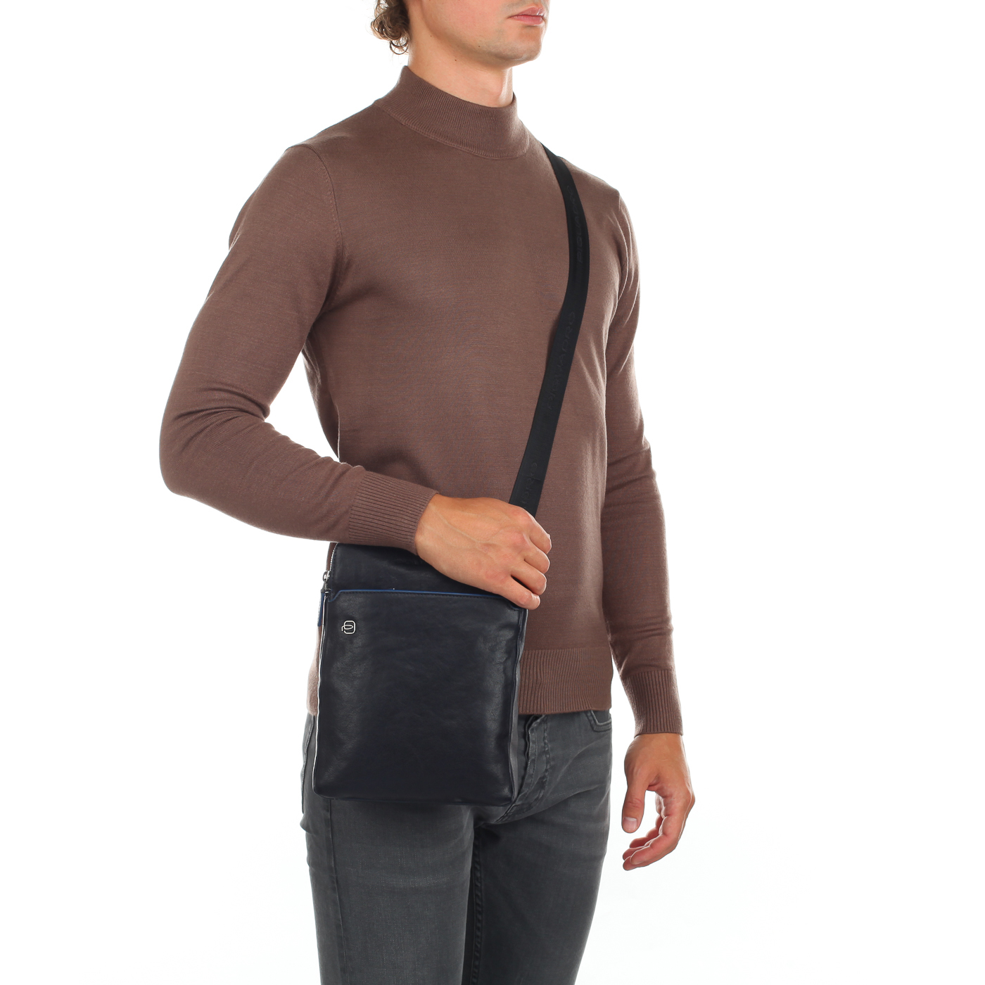 Сумка-планшет с тремя отделами Piquadro Blue square special